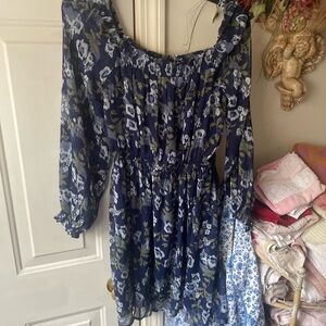 Wallflower Blue Floral Dress